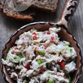 Pasta z makreli z marynowaną chili i szczypiorkiem