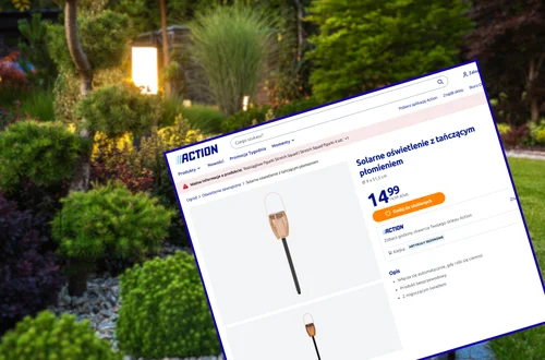 Te lampki solarne z Action za 14 zł zrobią szał w ogrodzie i na balkonie! Zero kabli, czujnik, a efekt tańczącego płomienia zachwyca