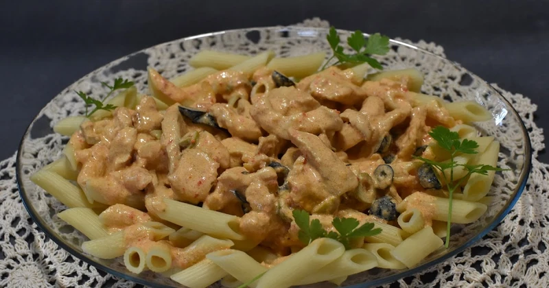 Penne z Pesto i kurczakiem
