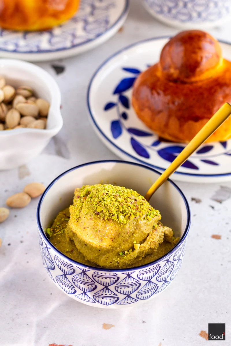 Granita pistacjowa z brioszką - food²