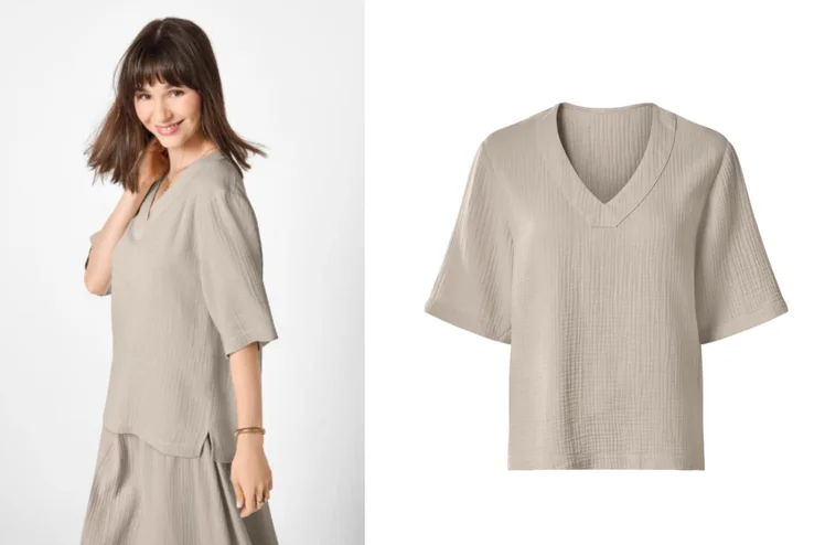 Zdjęcie Te bluzeczki z Lidla za 19 zł robią furorę! Boska muślinowa bawełna, a krój i kolory to wiosenne hity #1