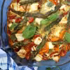 Frittata z cukinią i szparagami