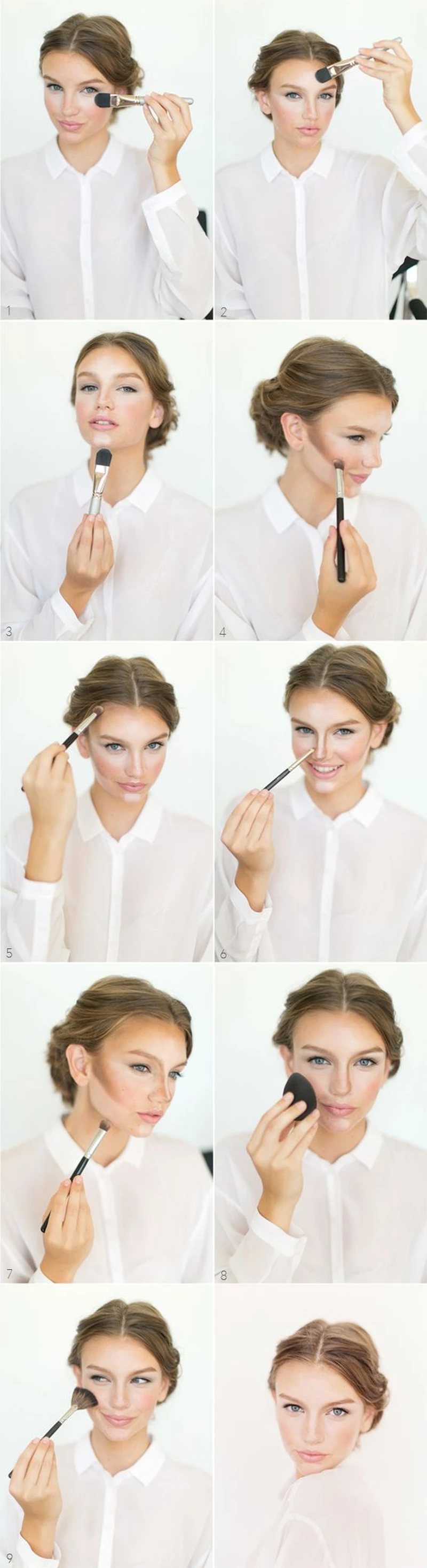 Idealnie wymodelowana twarz