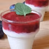 Panna cotta z musem śliwkowym