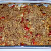 Crumble z kurczakiem i papryką