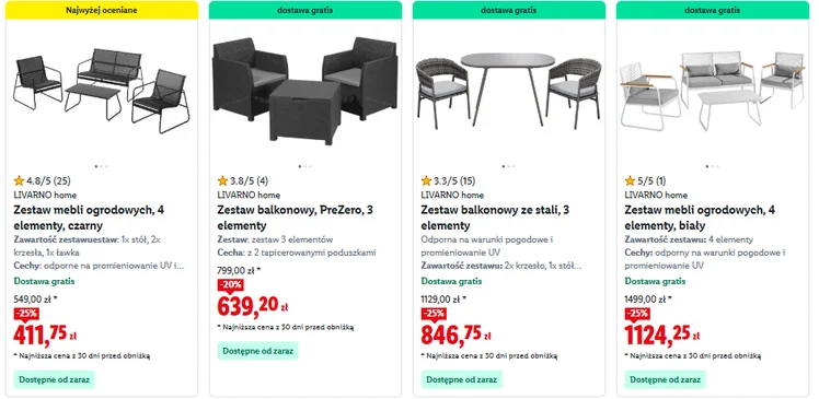 Zdjęcie -25% na meble ogrodowe jeszcze tylko przez 2 dni! Zestawy z Lidla rozchodzą się jak ciepłe bułeczki #13