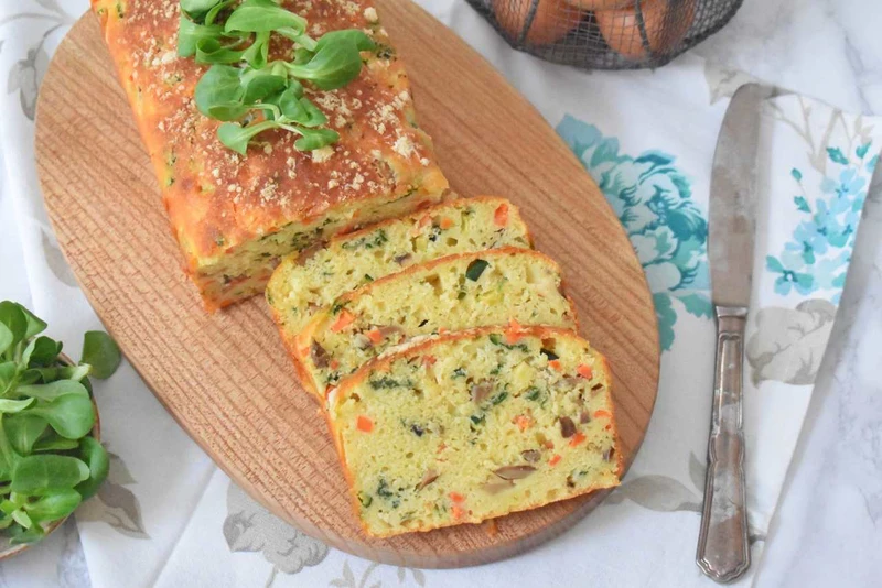 Wytrawna babka z warzywami i ricottą