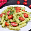 MAKARON Z FASOLKĄ SZPARAGOWĄ I PESTO Z JARMUŻU