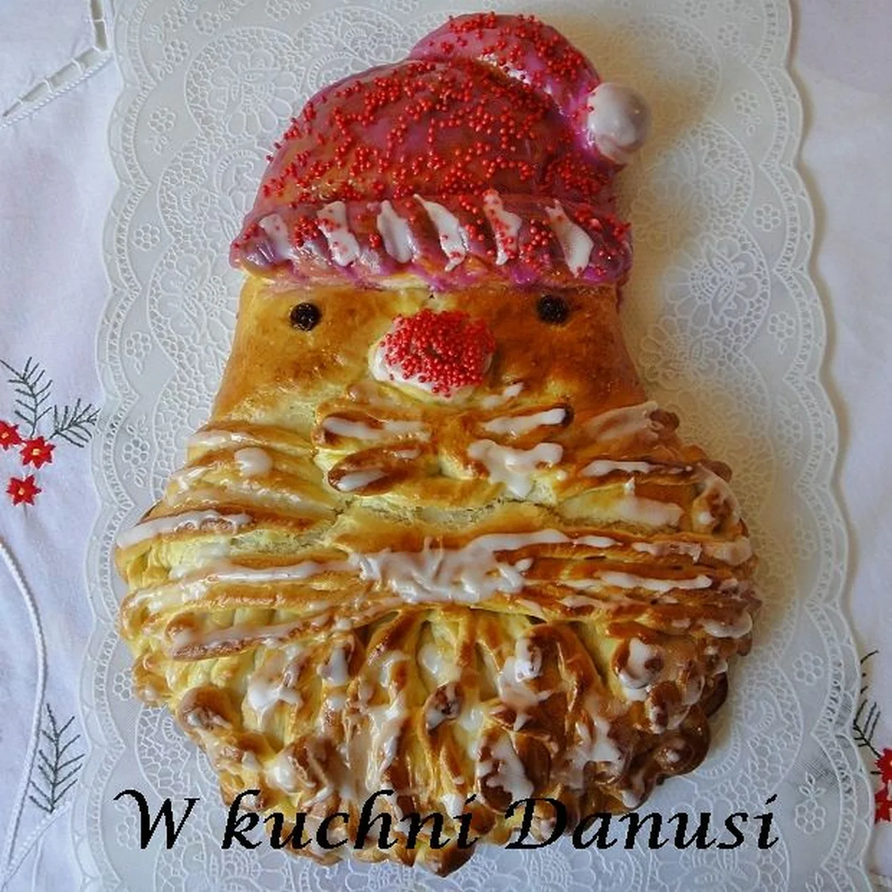 Mikołaj z ciasta drożdżowego - przepis na ciasto do Waszego Mikołaja