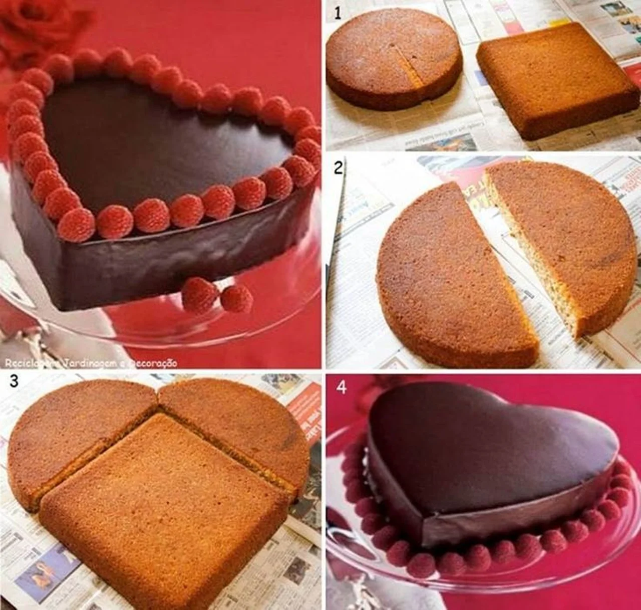 Tort w kształcie serca