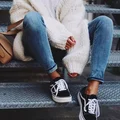 Sweter oversize i jeansy