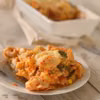Zapiekanka z makaronem tortellini.