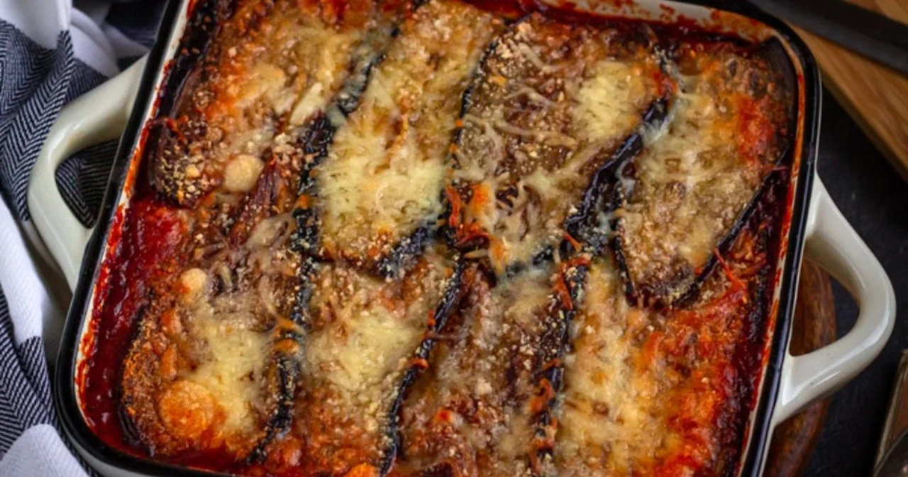 Parmigiana di melanzane - zapiekanka z bakłażanów