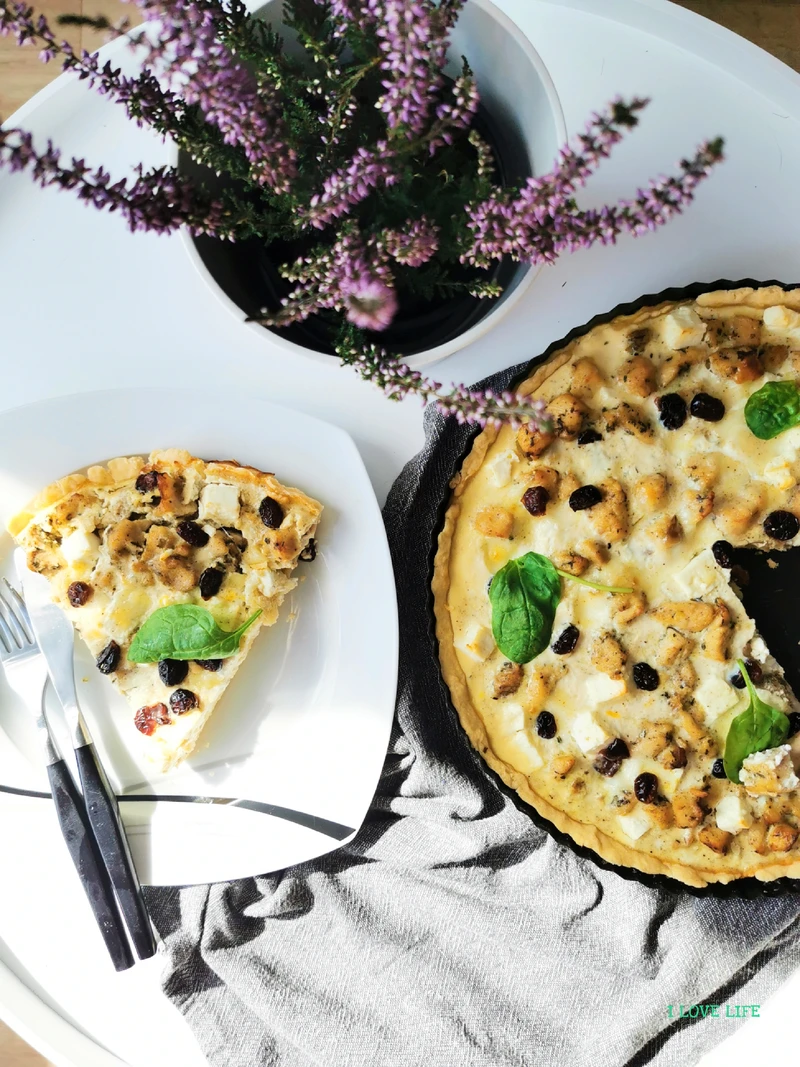 Tarta z fetą i indykiem