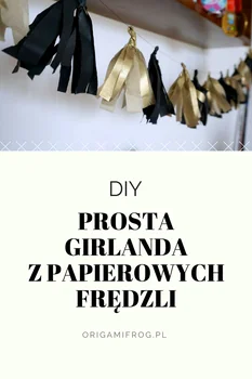 DIY Girlanda z papierowych frędzli