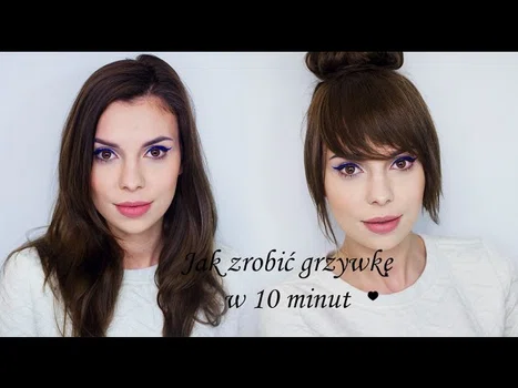 Jak zrobić grzywkę bez ścinania włosów 