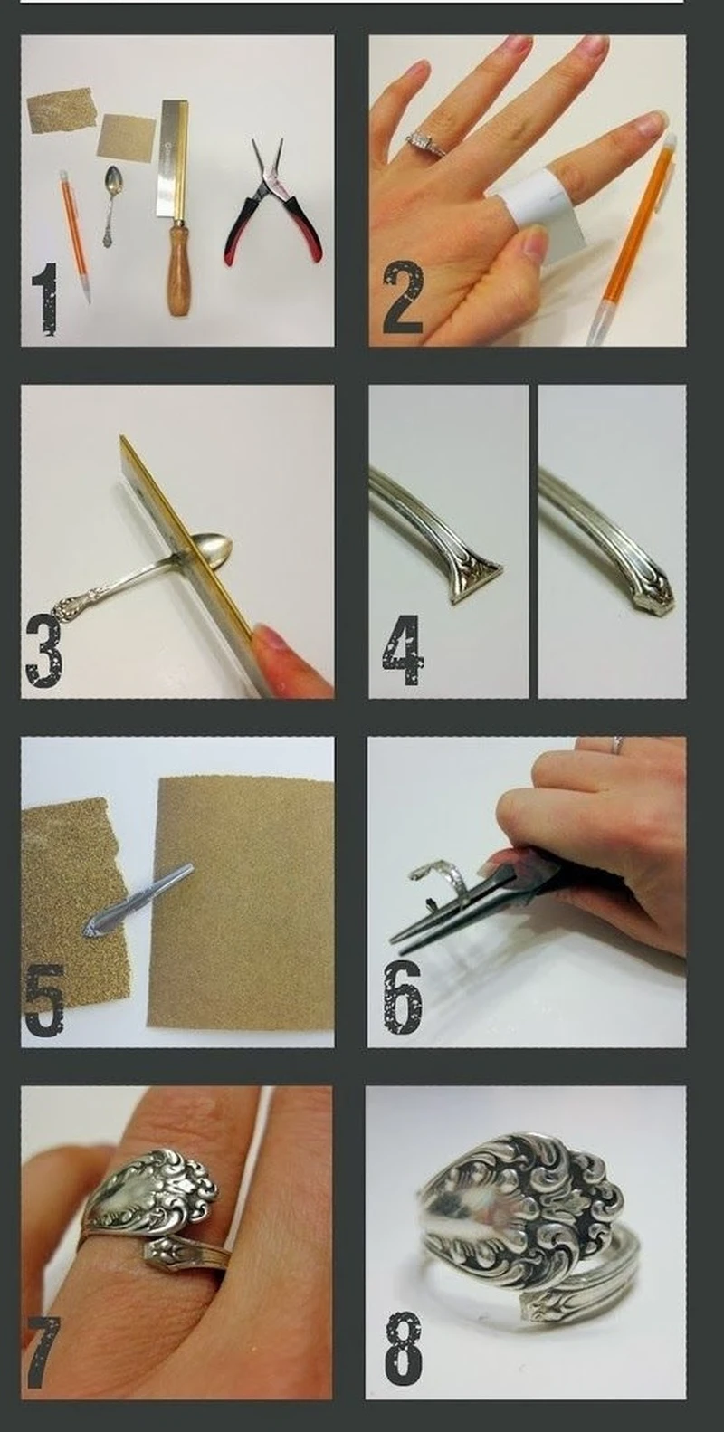 DIY- pierścionek z łyżeczki