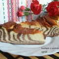 Sernik zebra czekoladowo waniliowy.