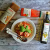 SPAGHETTI Z SOSEM POMIDOROWYM I MIĘSNO WARZYWNYMI KULKAMI
