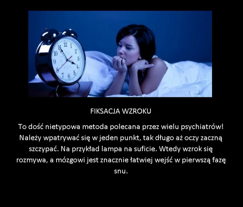 Niezwykły trik na bezsenność