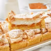 Krucha tarta z bezą i konfiturą morelową