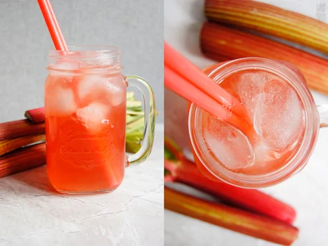 Lemoniada rabarbarowa (3 składniki)