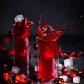 Mrożony napój rabarbar-truskawki-czereśnie
