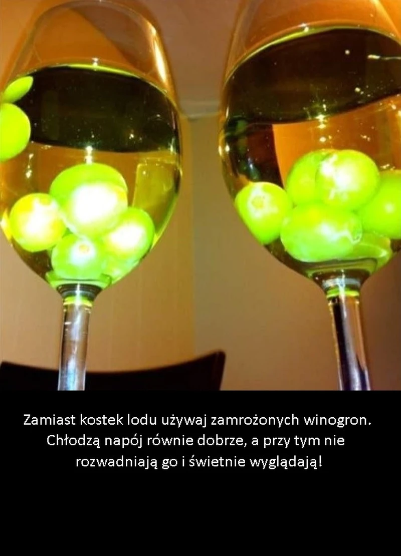 Winogrono lepsze niż kostki lodu!