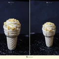 Domowy sorbet bananowy z kruszonką, bez maszynki