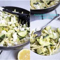 Makaron z cukinią i serem Feta