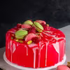 Tort musowy pistacjowo-malinowy
