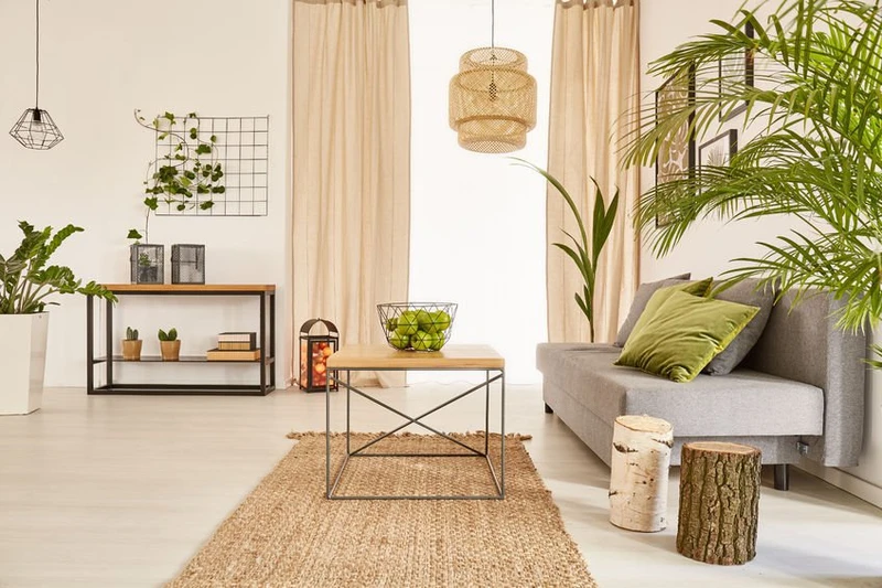 Nowoczesny salon Zielono Mi