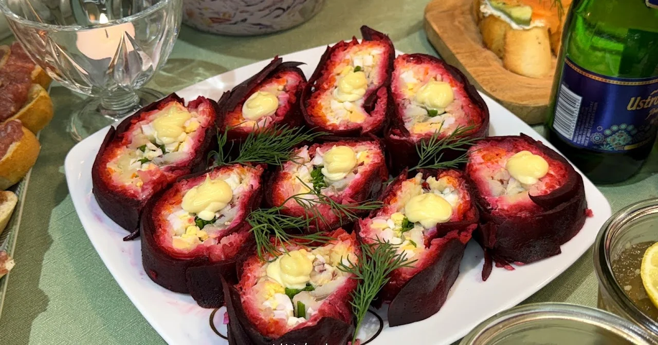 Przekąska ze śledziem jak szuba