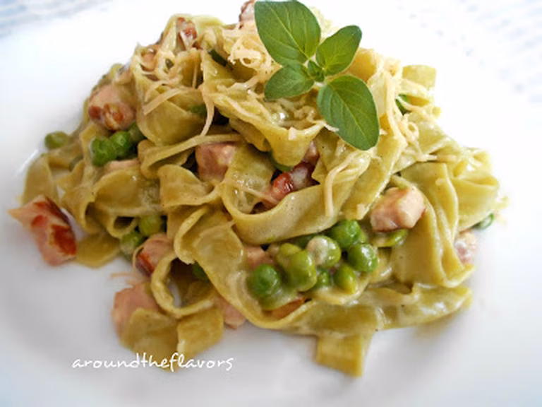 Szpinakowe pappardelle