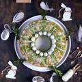 Zielona babka piaskowa z lukrem