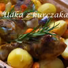 Udka z kurczaka pieczone  w garnku rzymskim