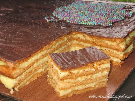 Tort serowo - miodowy