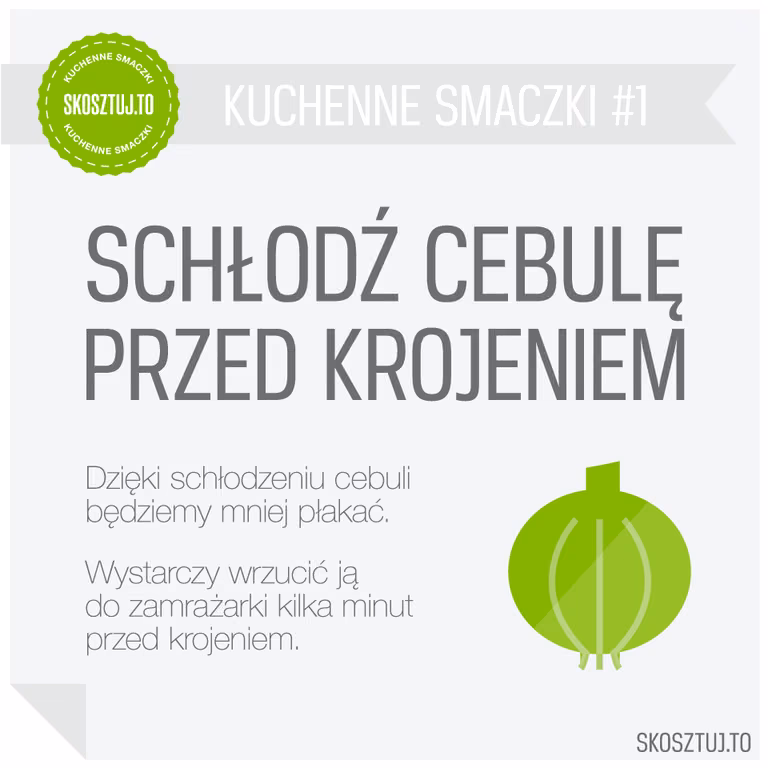 Schłodź cebulę