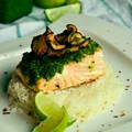 Pieczony filet z łososia