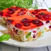 Śmietanowiec z truskawkami - ciasto bez pieczenia