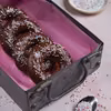 Pieczone donuty z polewą czekoladową