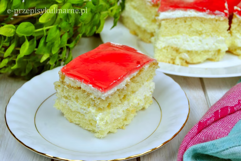 Biszkopt z galaretką i mascarpone