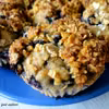 Fit muffinki z borówkami i kruszonką