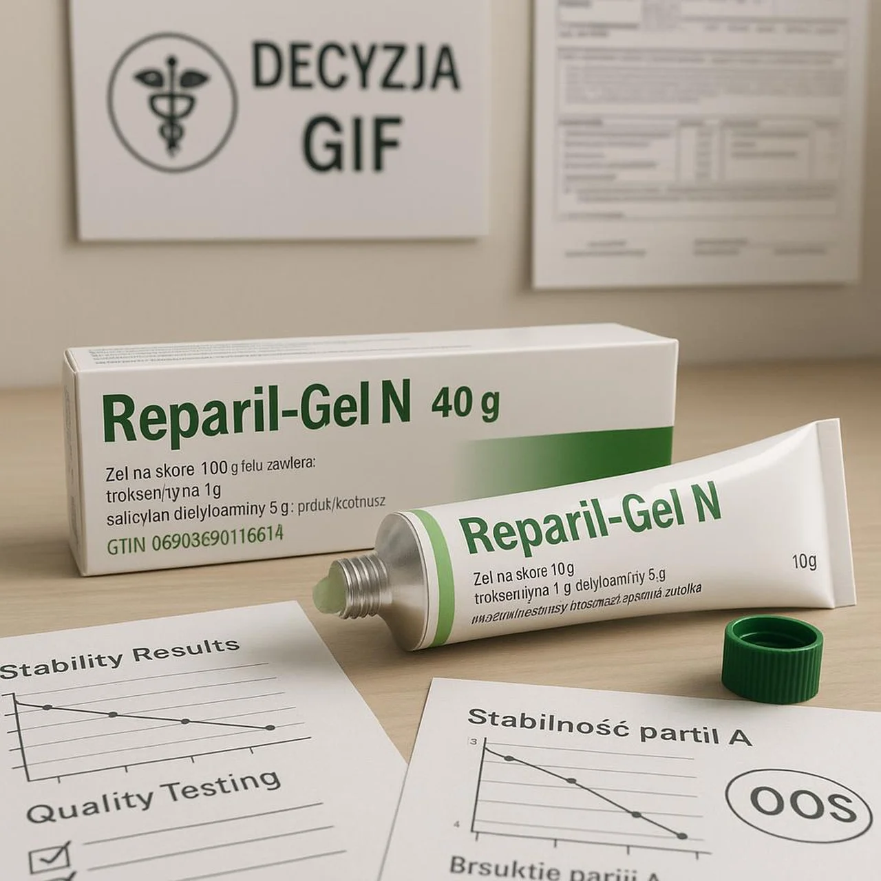 Uwaga pacjenci! Serie Reparil Gel N wycofane z obrotu w całej Polsce!
