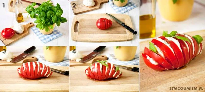Pomidor nadziewany mozzarellą
