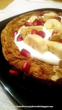 Bezmączny omlet na bazie marchewki.