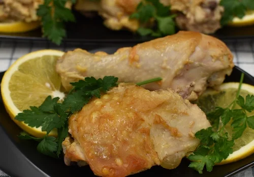 Udka w marynacie morelowo musztardowej