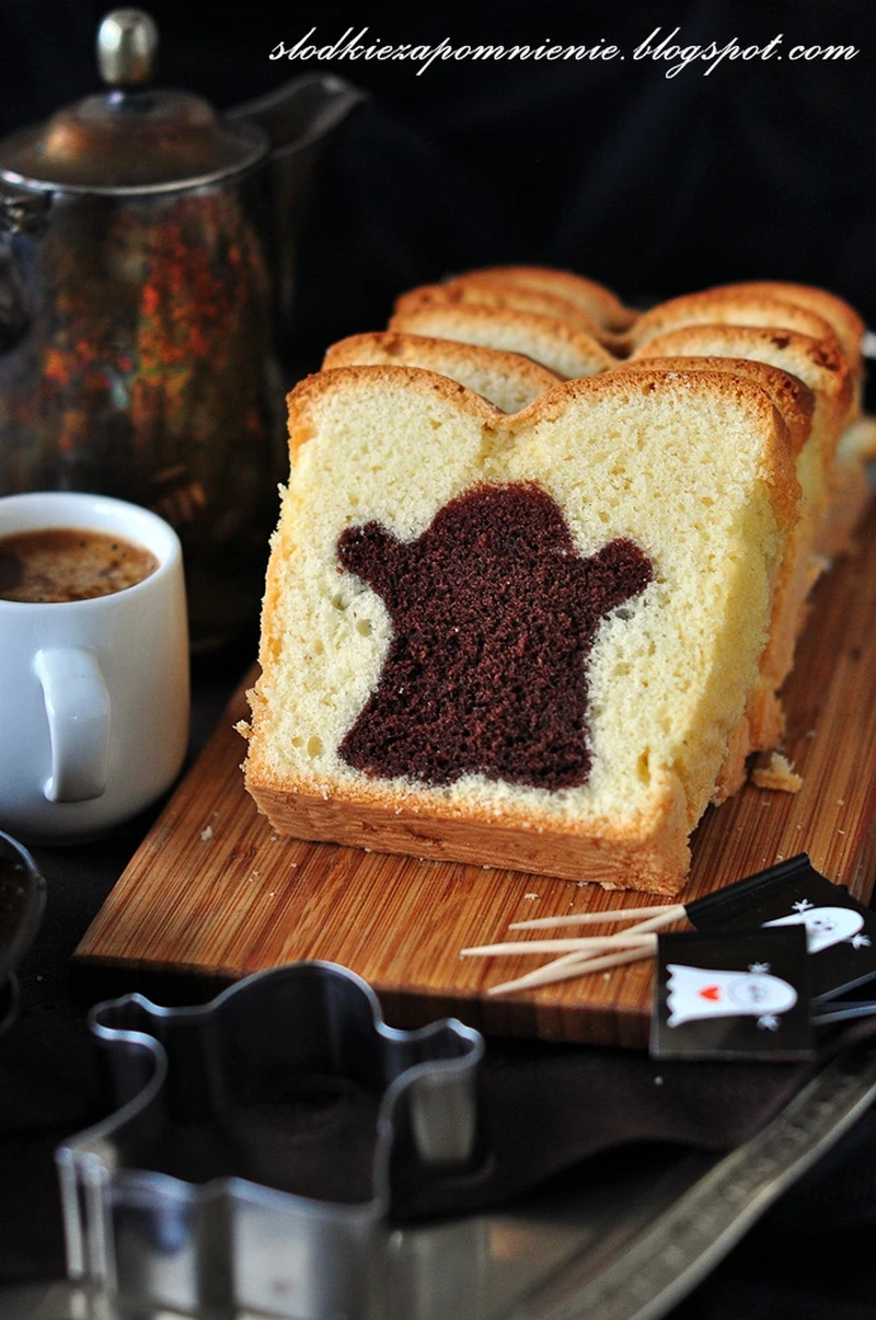 BABKA WANILIOWO CZEKOLADOWA Z DUSZKIEM HALLOWEEN