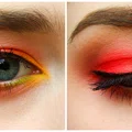 Letni makijaż w kolorach mango