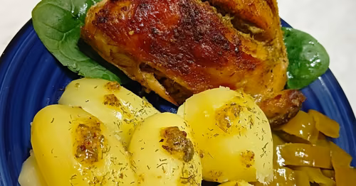 Ćwiartki kurczaka pieczone w musztardzie Rosyjskiej